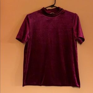 Zara velvet tee